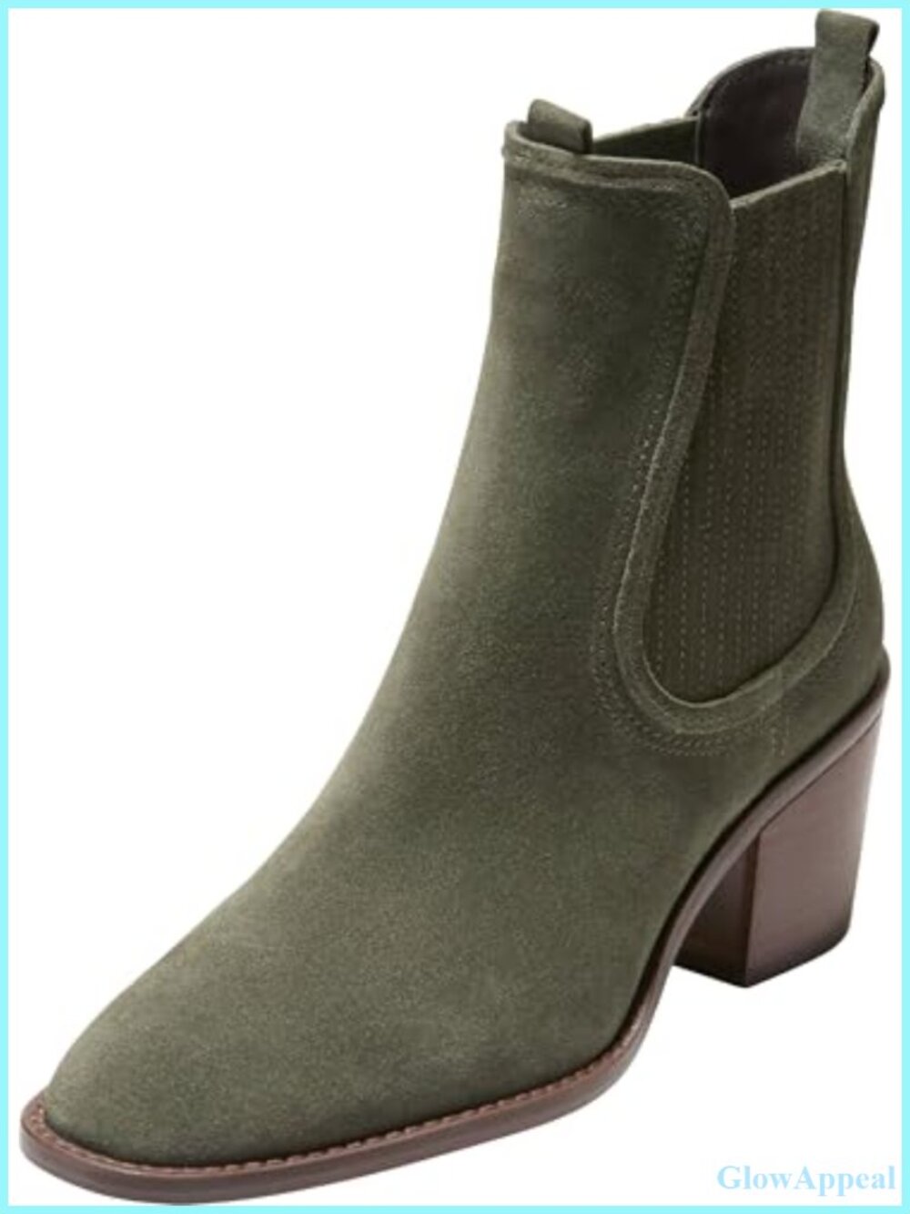 Women's Suede Chelsea Ankle Booties Round Toe Casual Fall